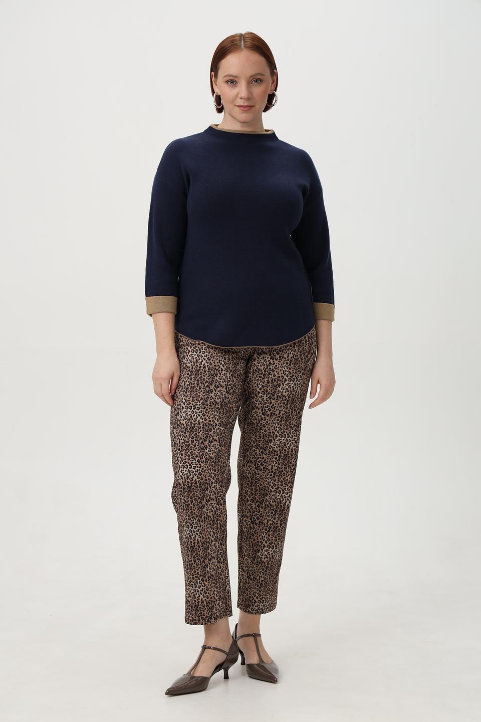 Брюки Frank Walder с леопардовым принтом