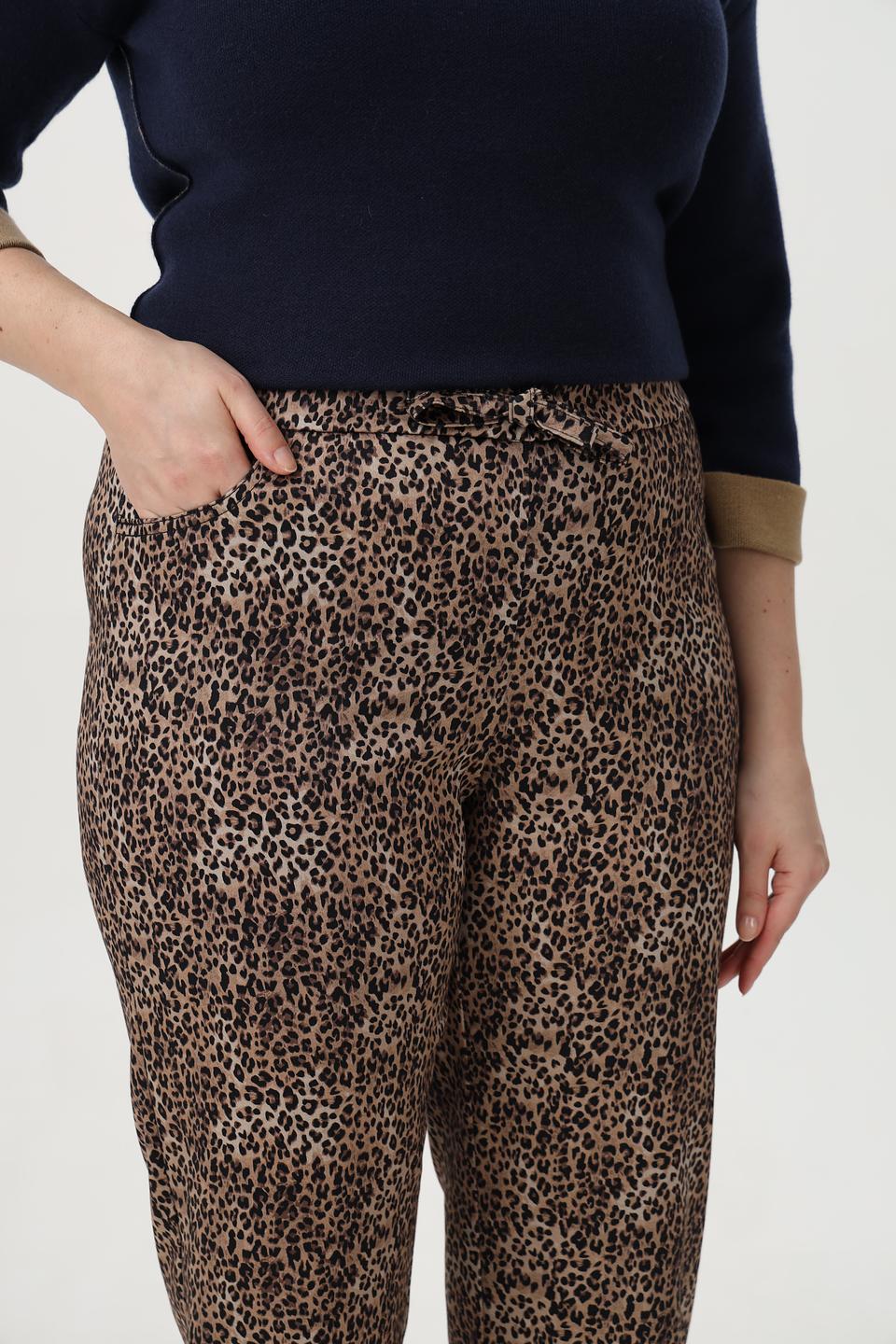 Брюки Frank Walder с леопардовым принтом