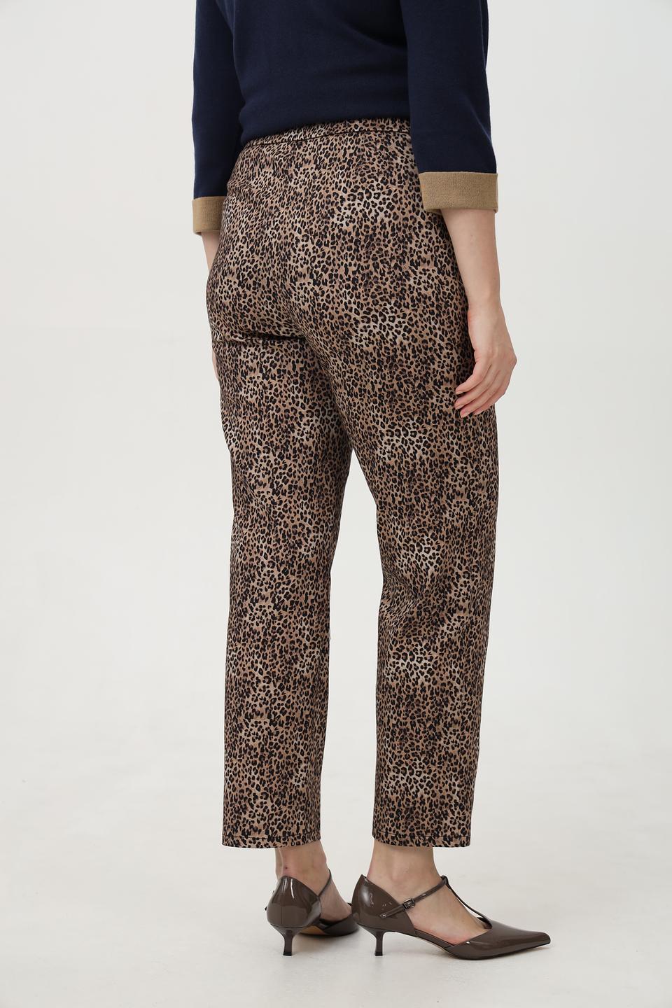 Брюки Frank Walder с леопардовым принтом