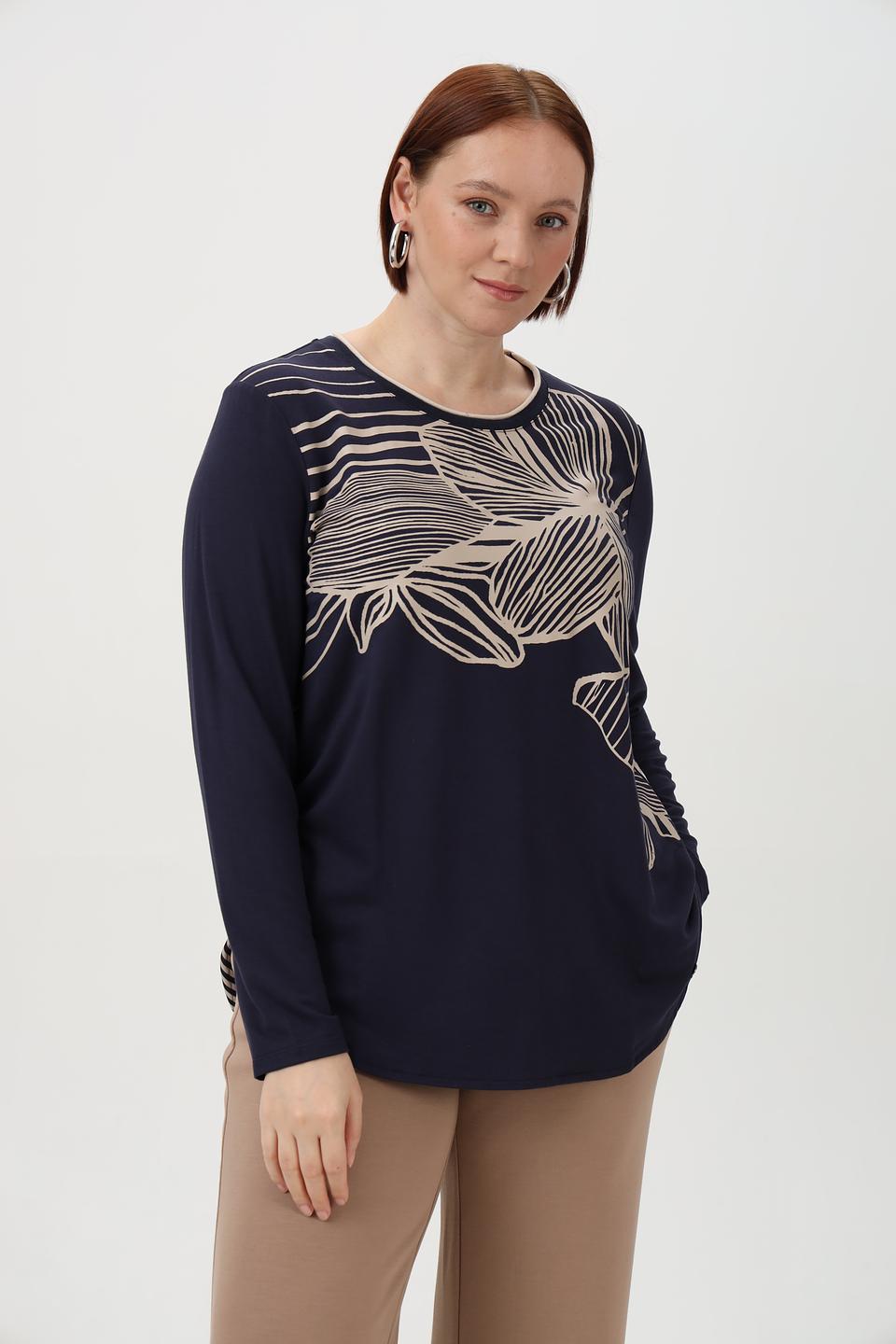 Блузка Barbara Lebek с принтом