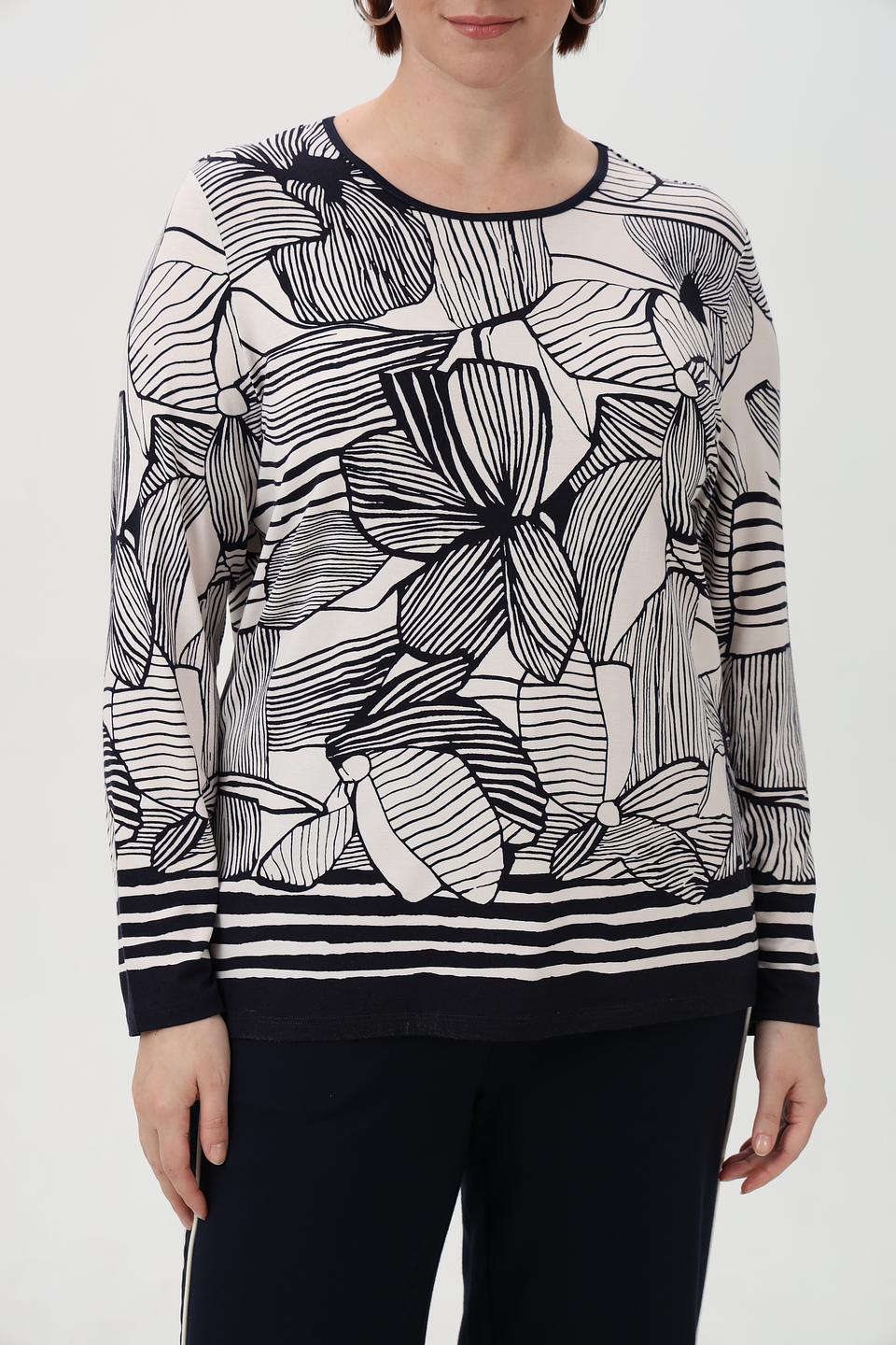 Лонгслив Lebek с принтом