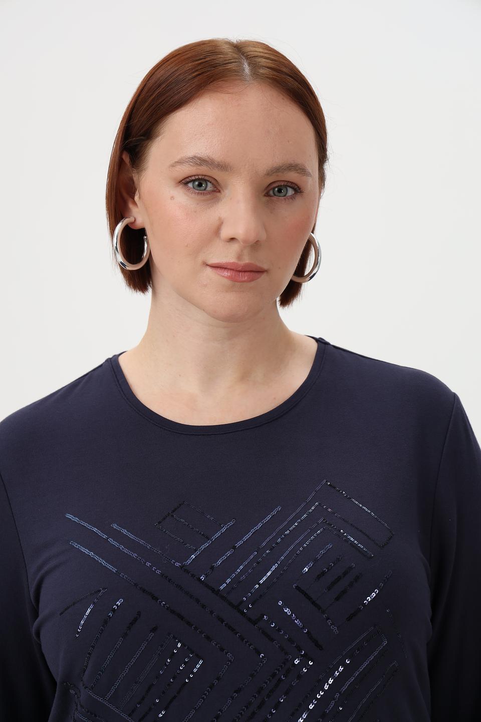 Блузка Barbara Lebek с вышивкой