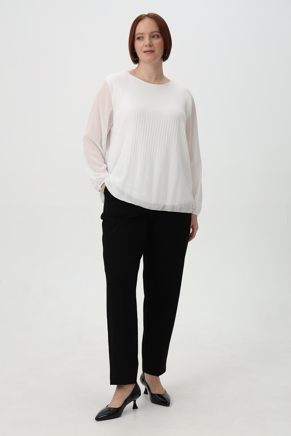 Блузка Frank Walder плиссированная белая