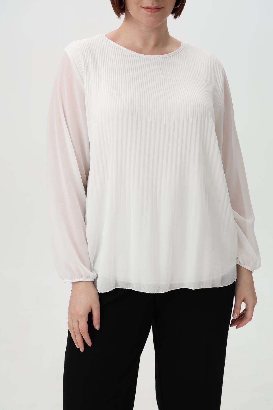 Блузка Frank Walder плиссированная белая