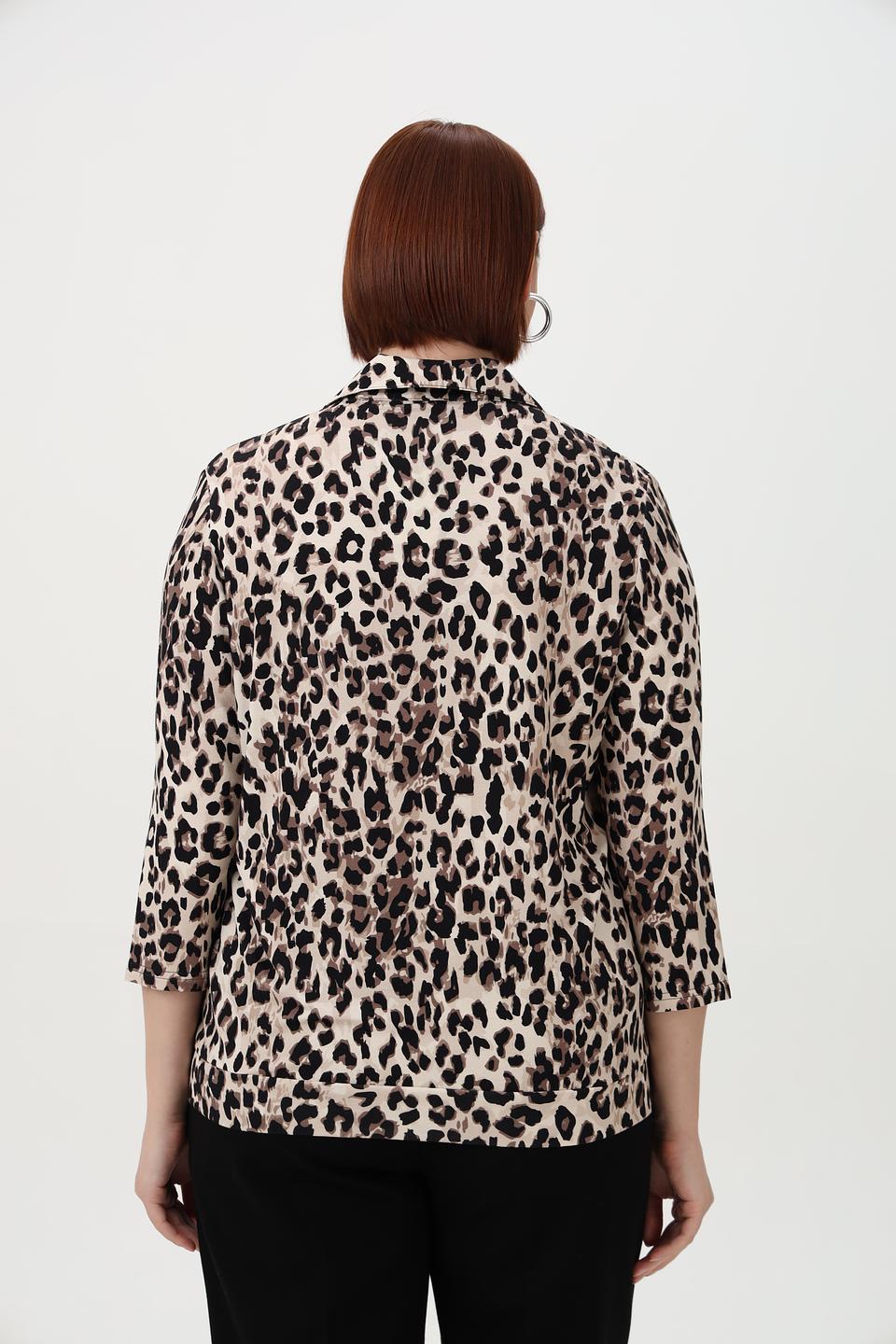 Блузка Frank Walder с леопардовым принтом