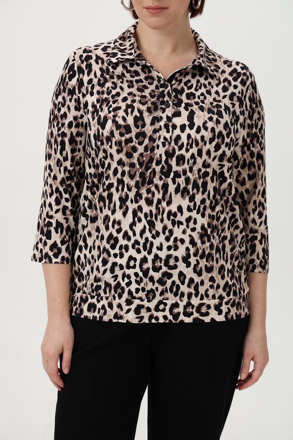 Блузка Frank Walder с леопардовым принтом