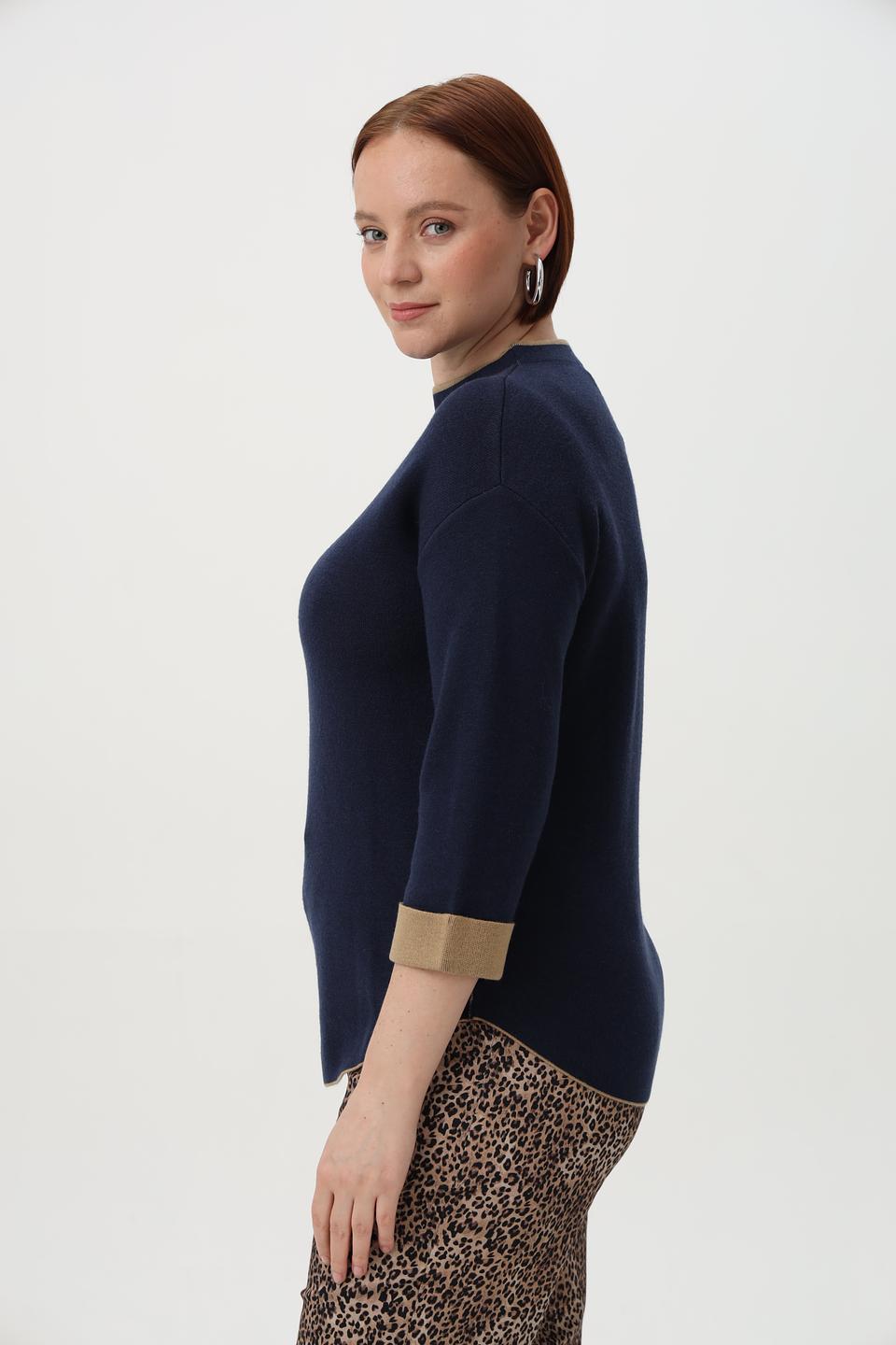 Пуловер Bianca с отделкой