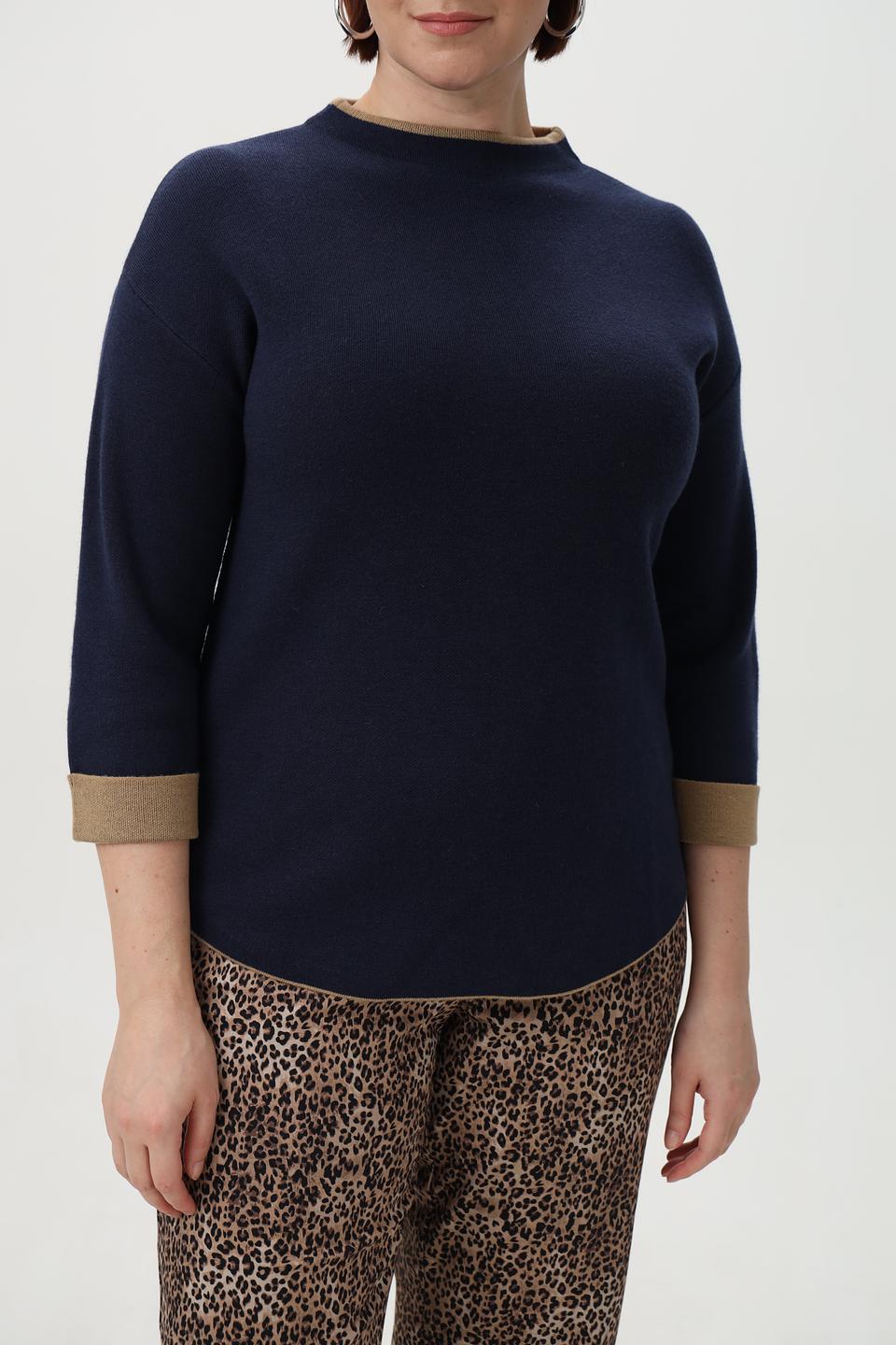 Пуловер Bianca с отделкой