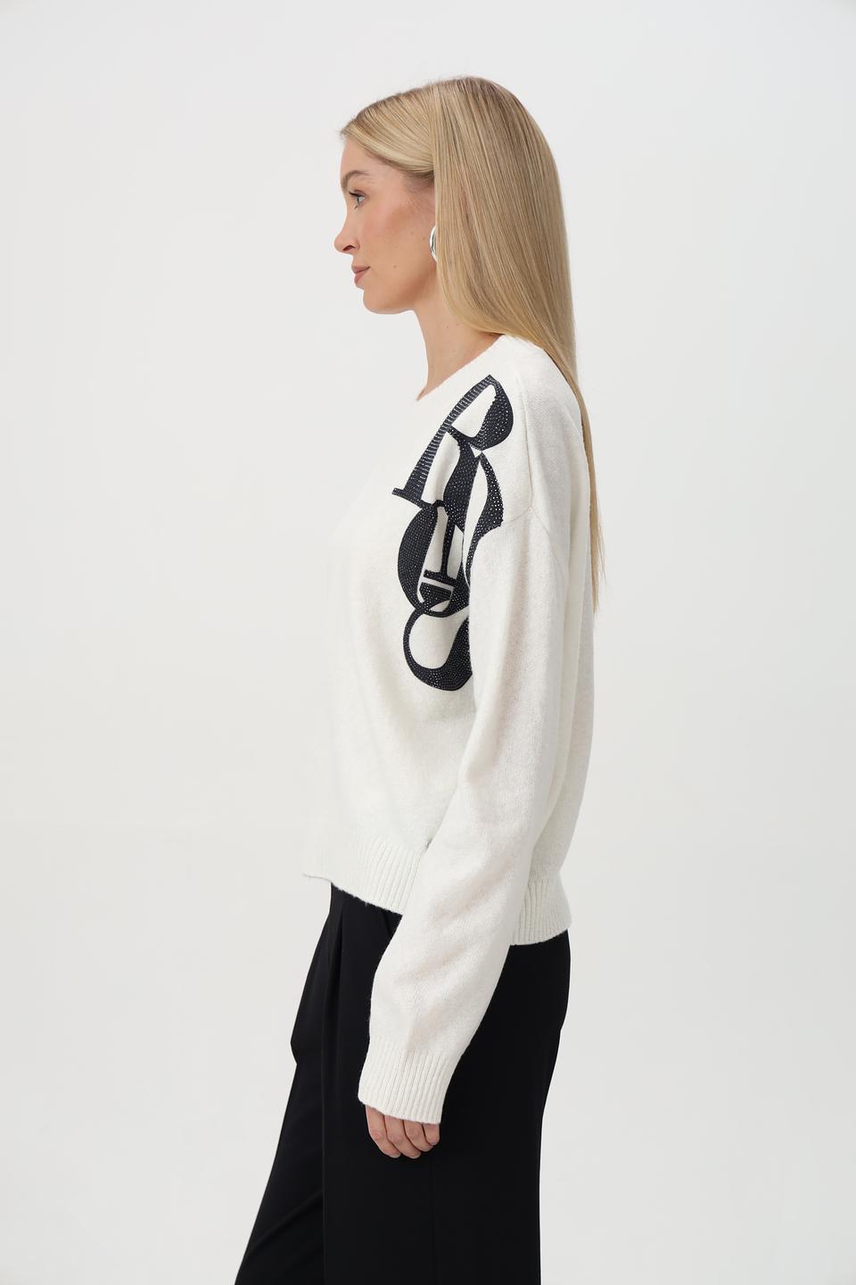 Джемпер Monari с принтом губ