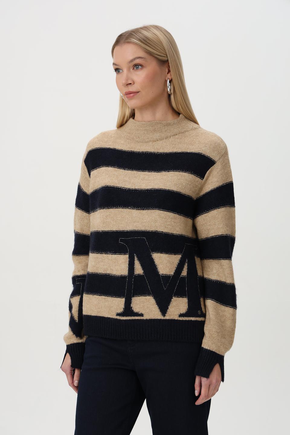Пуловер Monari в полоску с логотипом