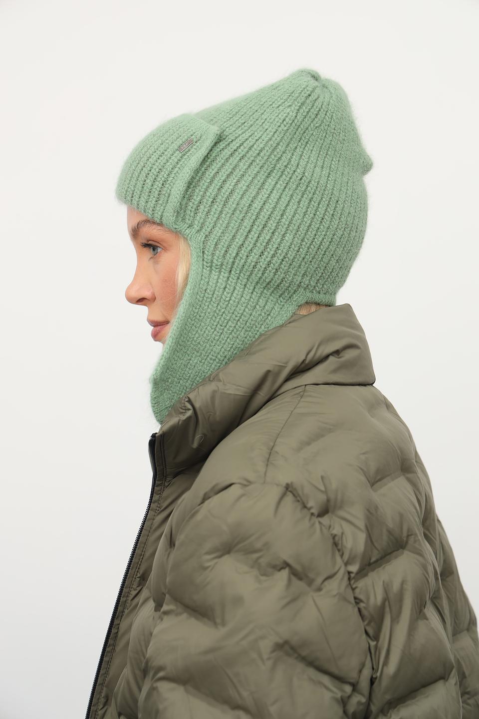 Шапка Julia Florenzi с ушами мятного цвета