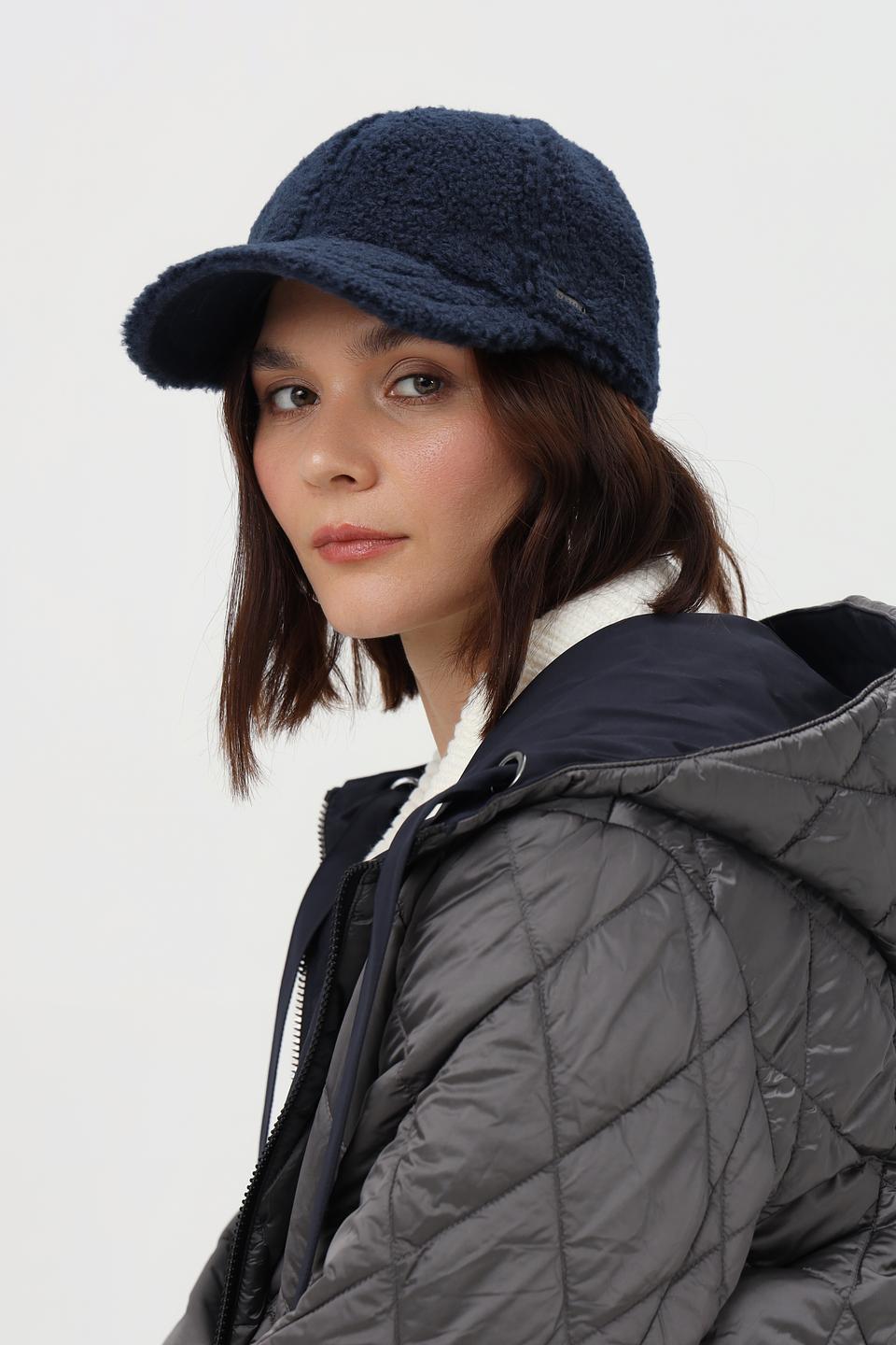 Бейсболка Bugatti женская тёмно-синяя