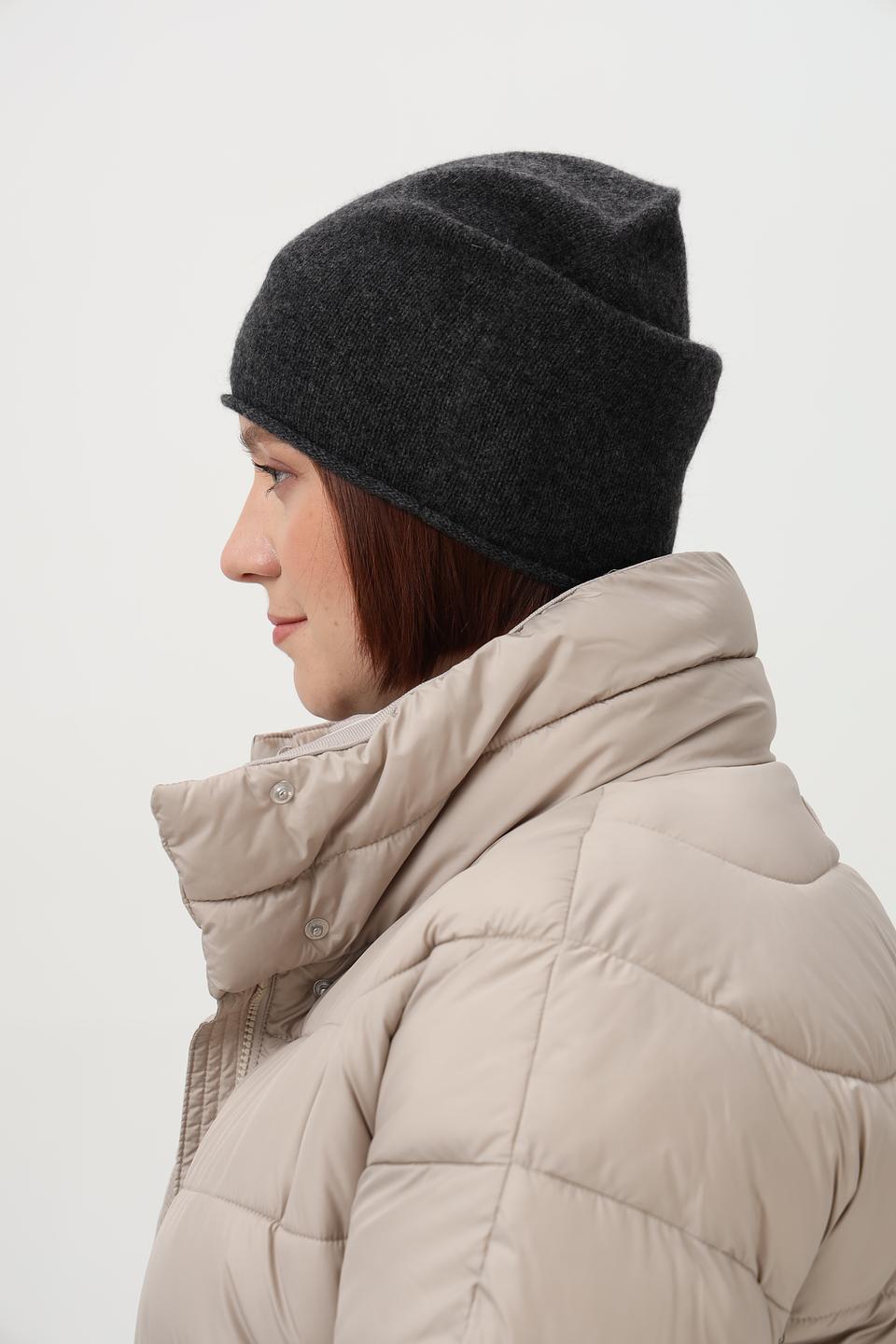 Шапка Seeberger кашемир графит