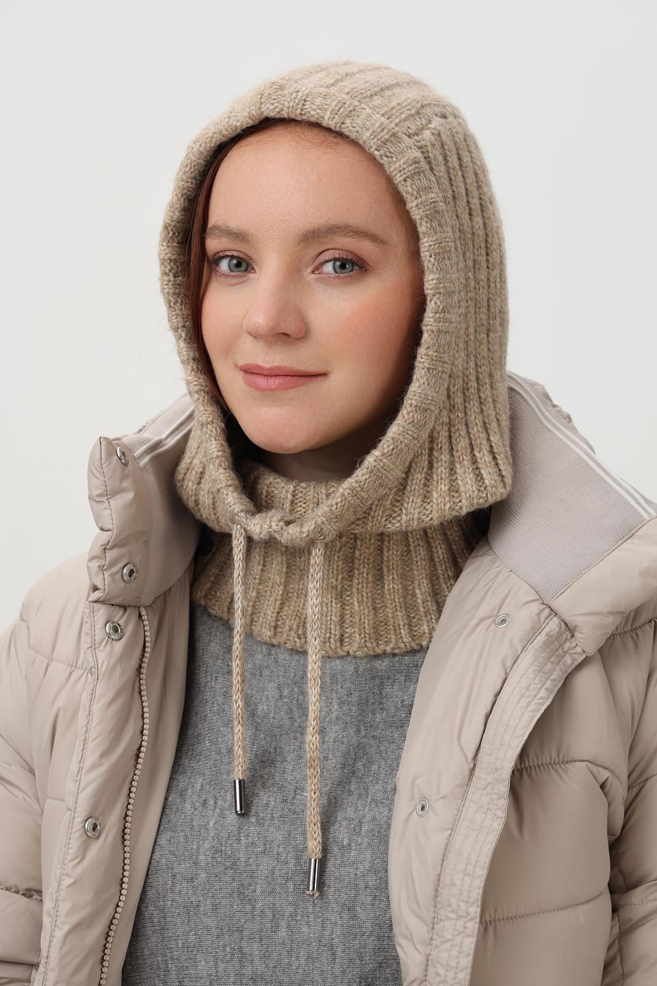 Шапка-капюшон Loevenich бежевая