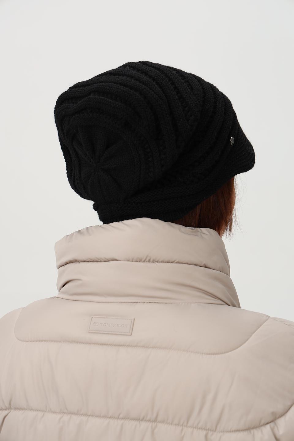 Шапка Loevenich вязаная чёрная