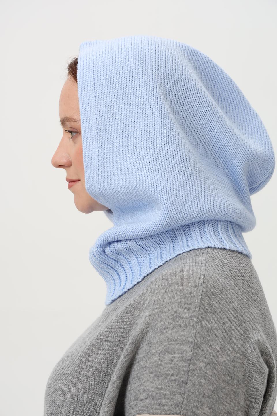 Шапка-капюшон Julia Florenzi голубая