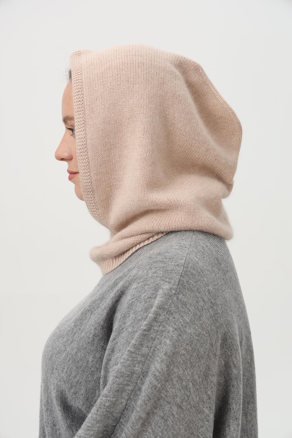 Шапка-капюшон Julia Florenzi бежевая