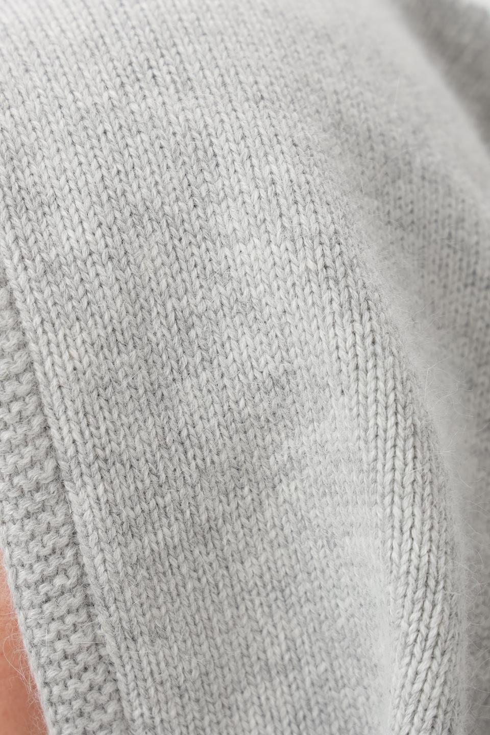 Капюшон вязаный Julia Florenzi серый