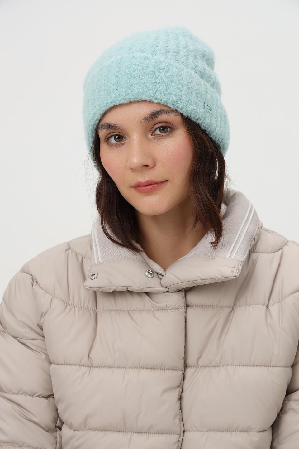 Шапка Marc Cain Sports вязаная мятная