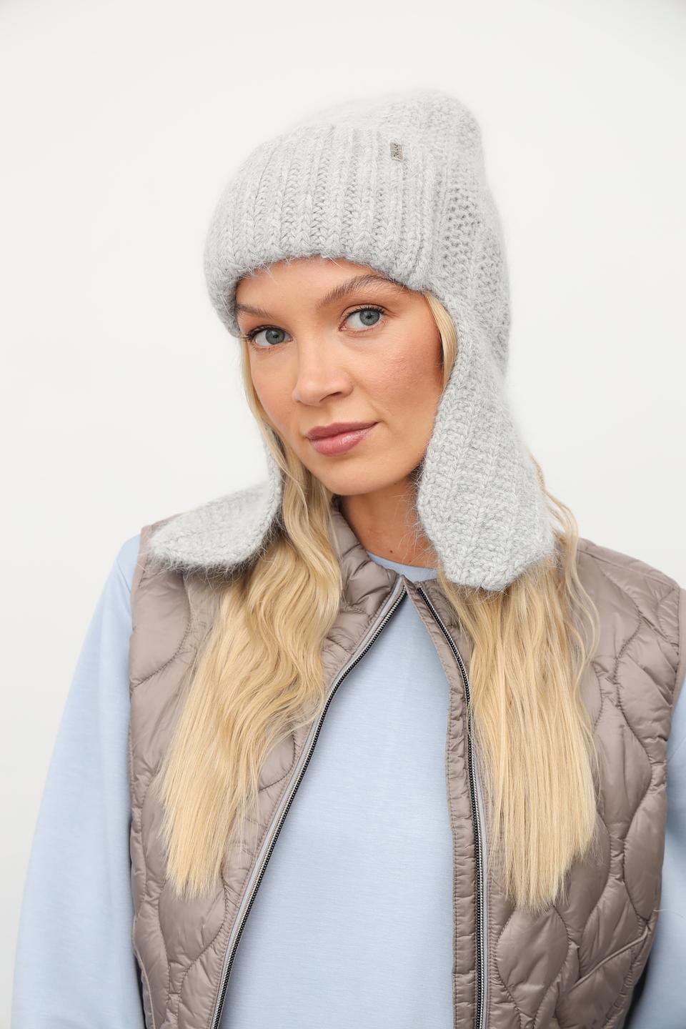 Шапка Julia Florenzi серая с ушами