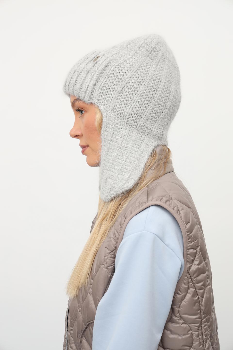 Шапка Julia Florenzi серая с ушами