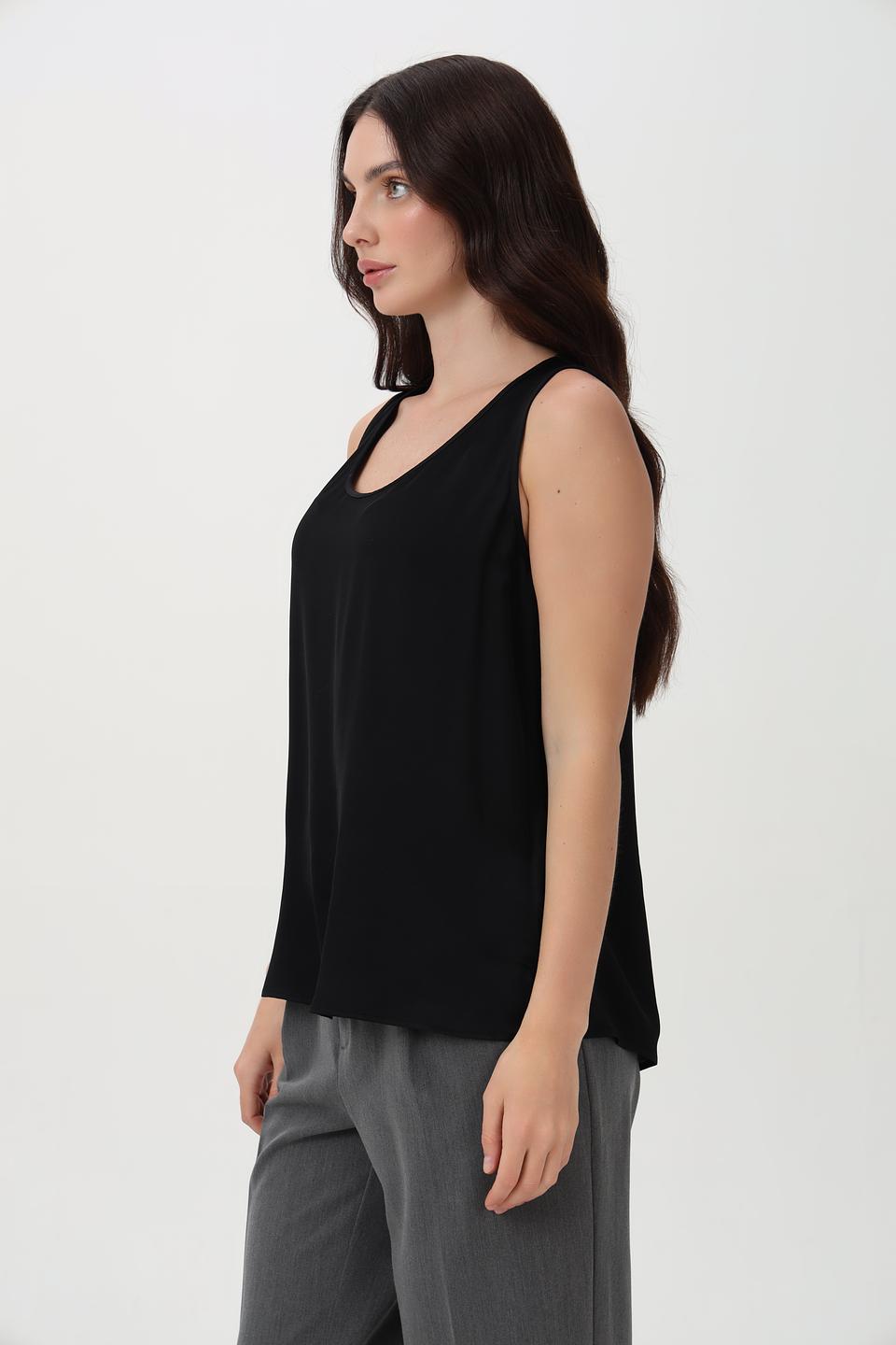 Топ Oui женский черный