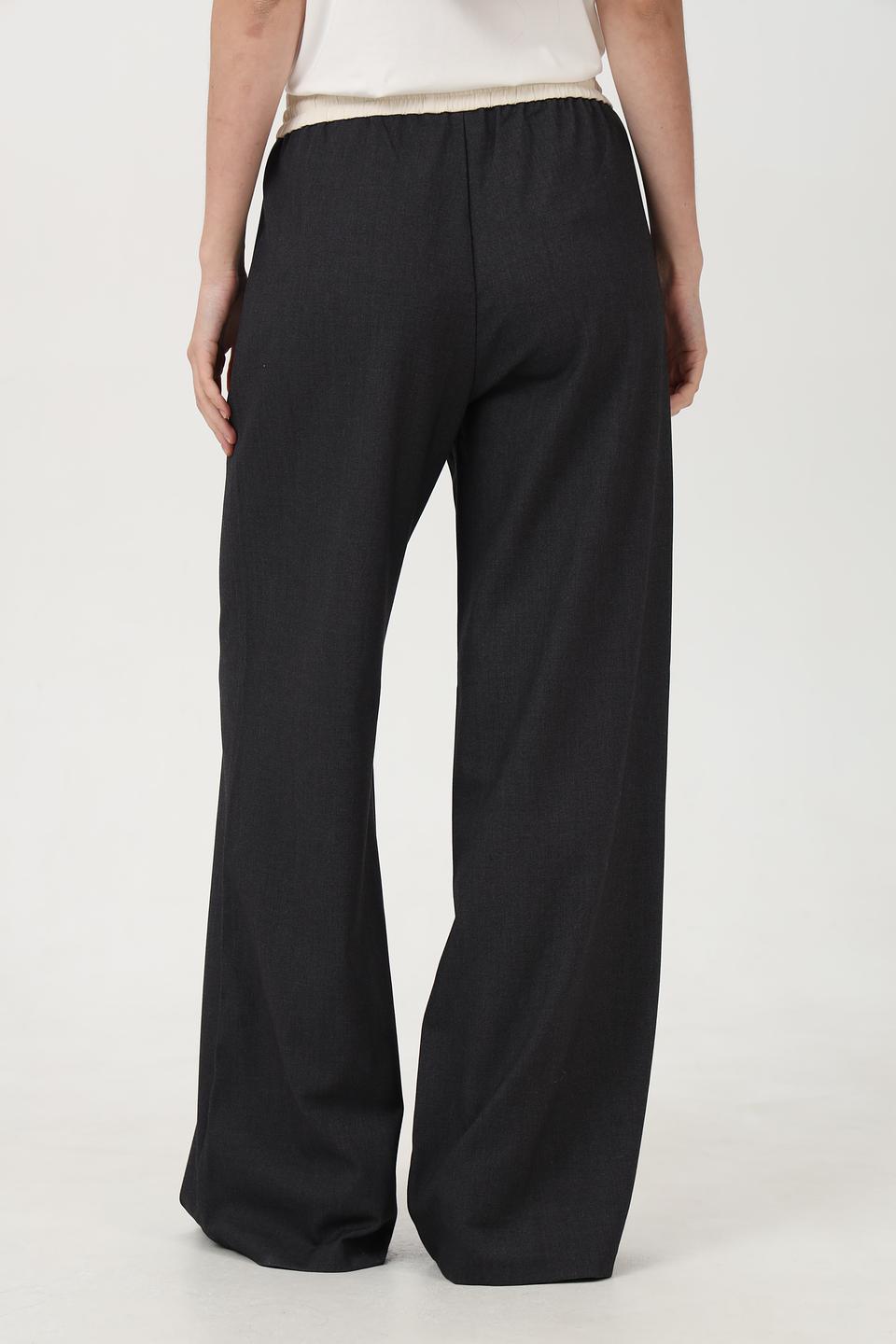 Брюки Oui клёш графит