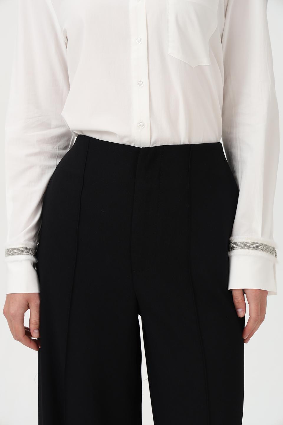 Брюки клёш Oui чёрные