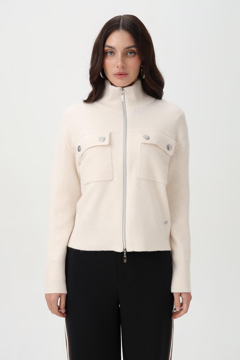 Жакет Monari бежевый с карманами