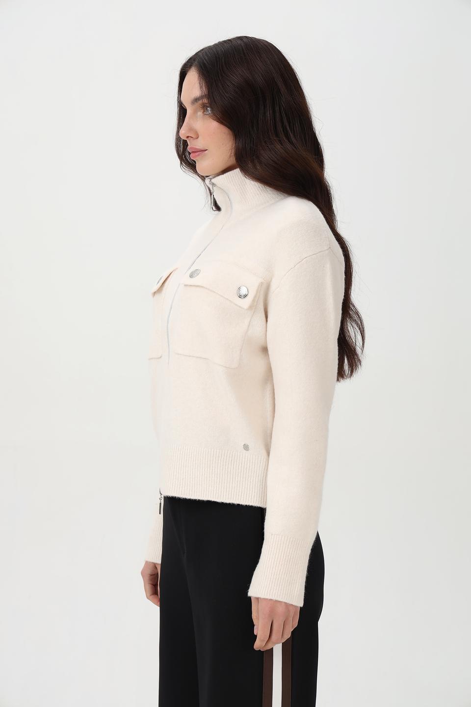Жакет Monari бежевый с карманами