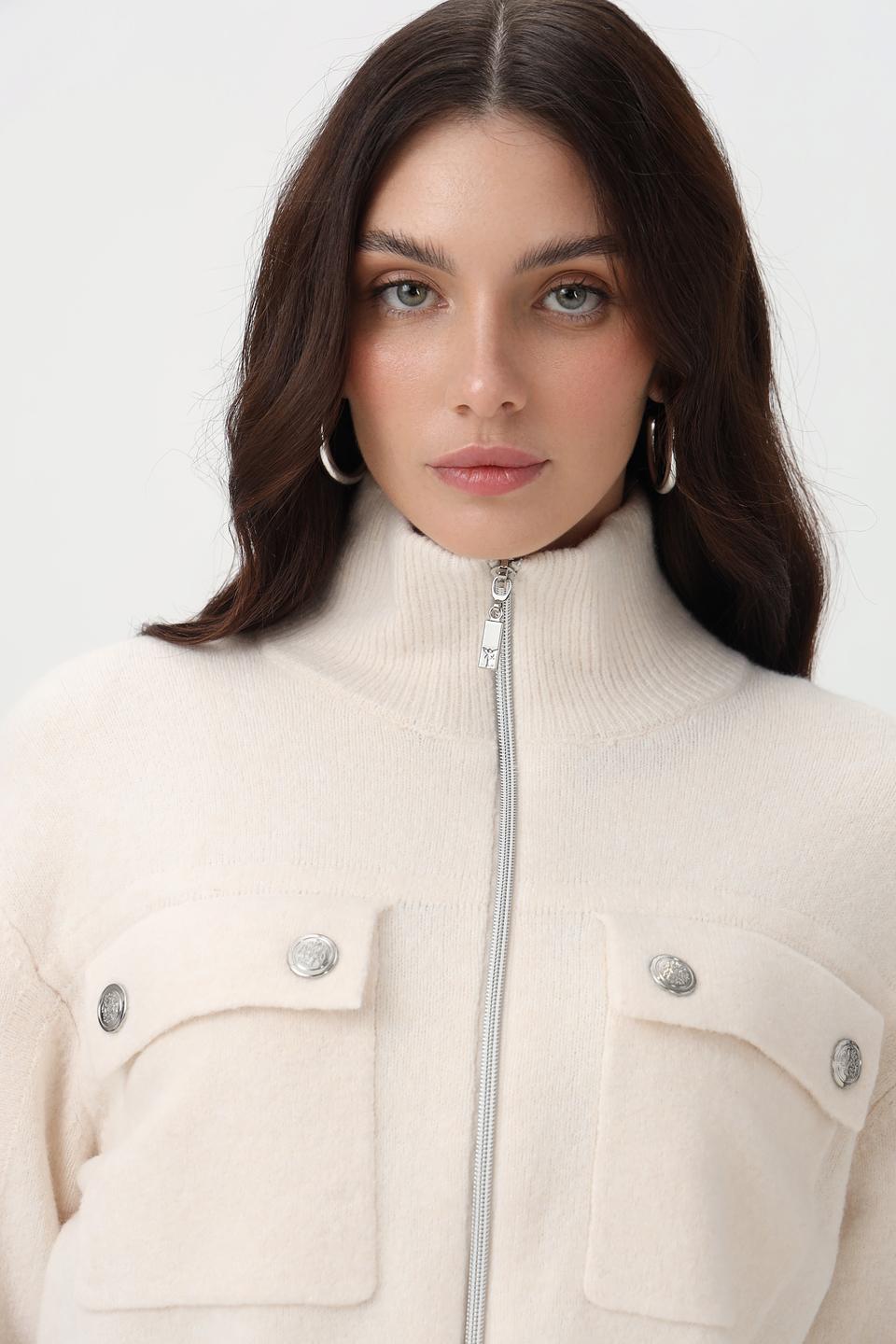 Жакет Monari бежевый с карманами
