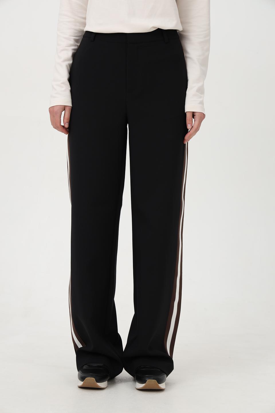Брюки Monari с полосками чёрные