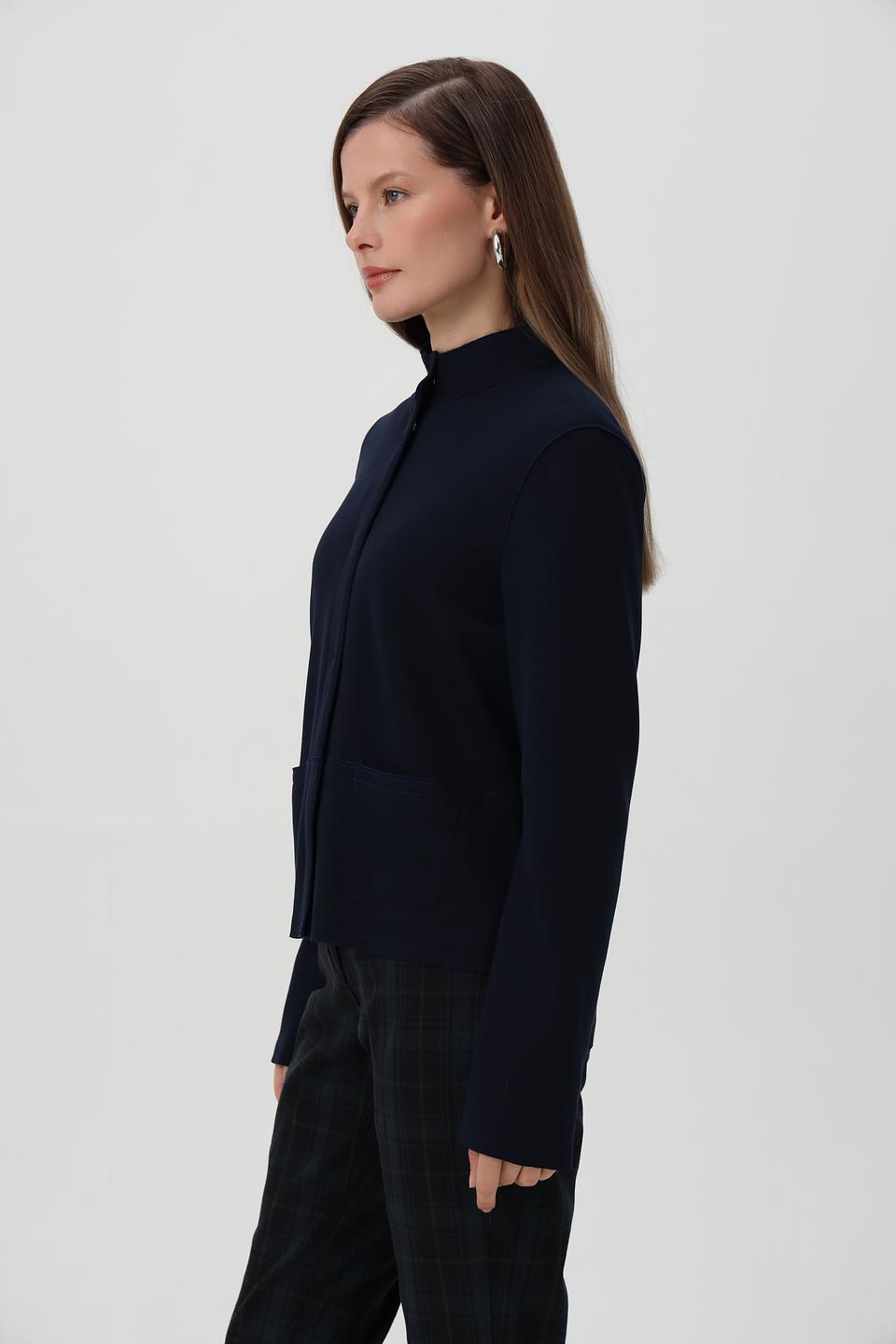 Жакет Bianca приталенный темно-синий