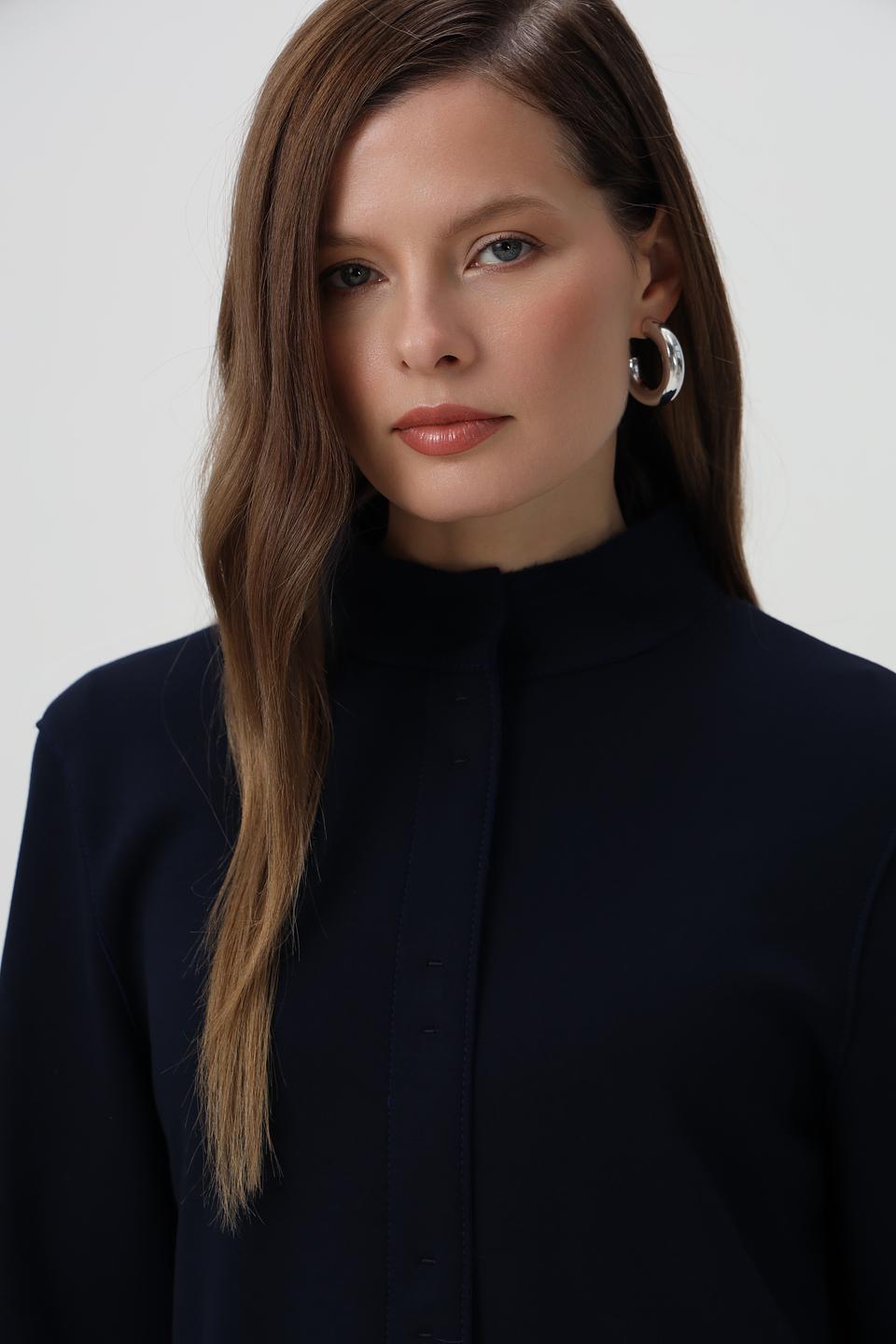 Жакет Bianca приталенный темно-синий