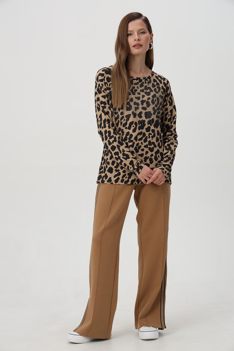 Футболка Monari с леопардовым принтом