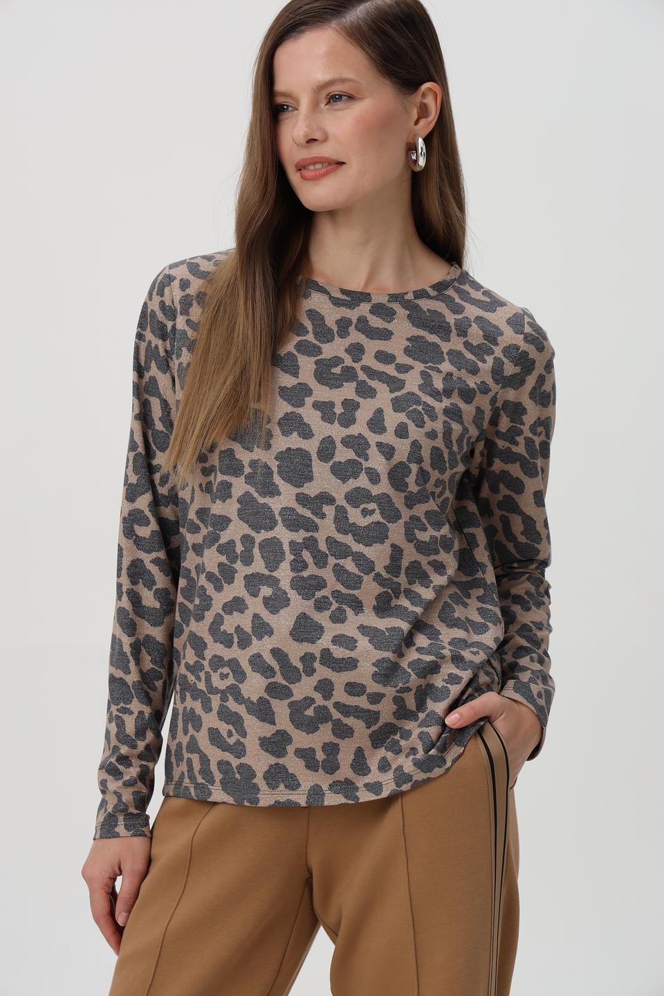 Футболка Monari с принтом леопард