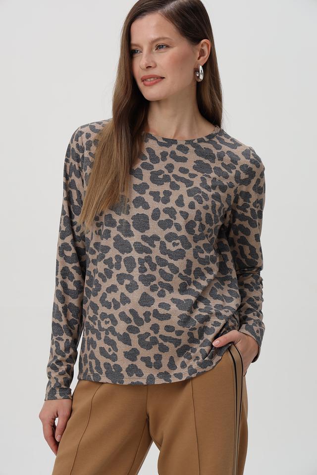 Футболка Monari с принтом леопард