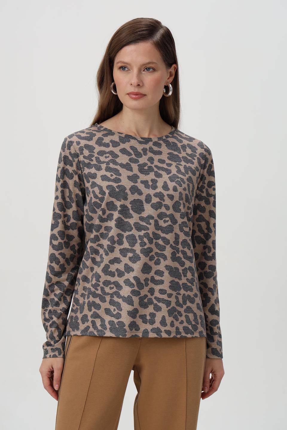 Футболка Monari с принтом леопард