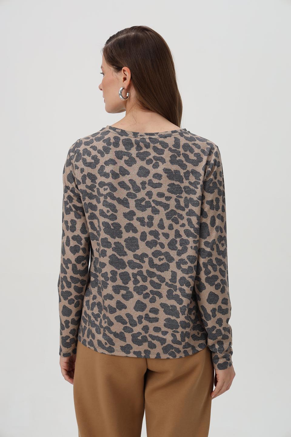 Футболка Monari с принтом леопард