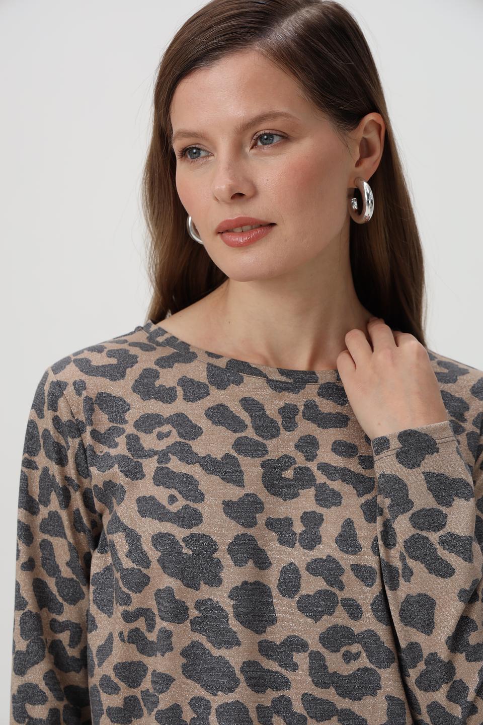 Футболка Monari с принтом леопард
