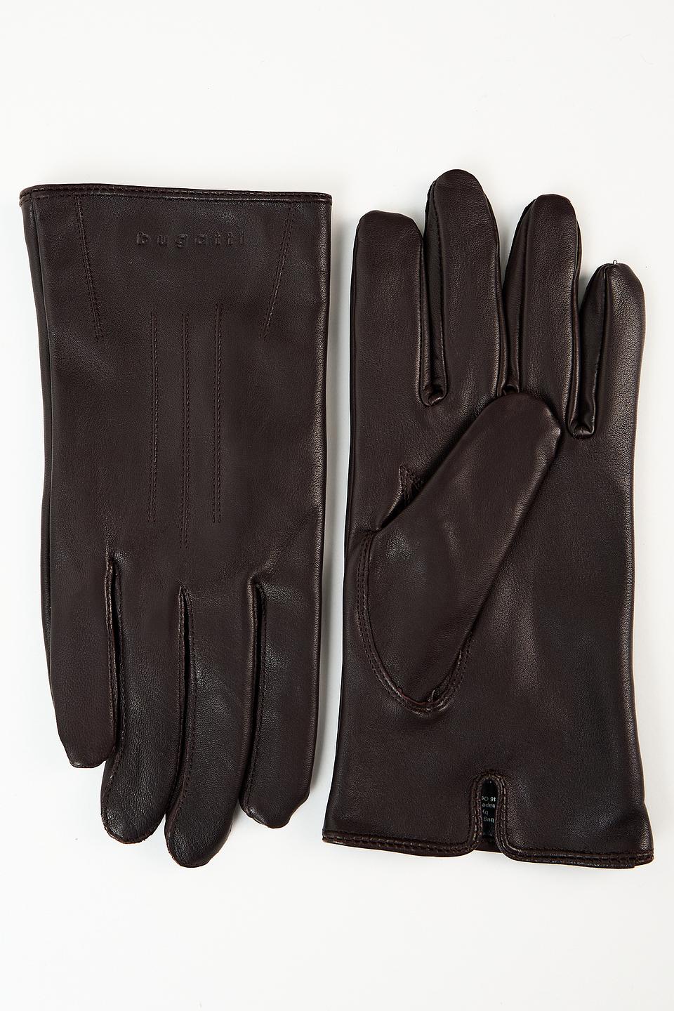 Перчатки Bugatti ACC кожа коричневые