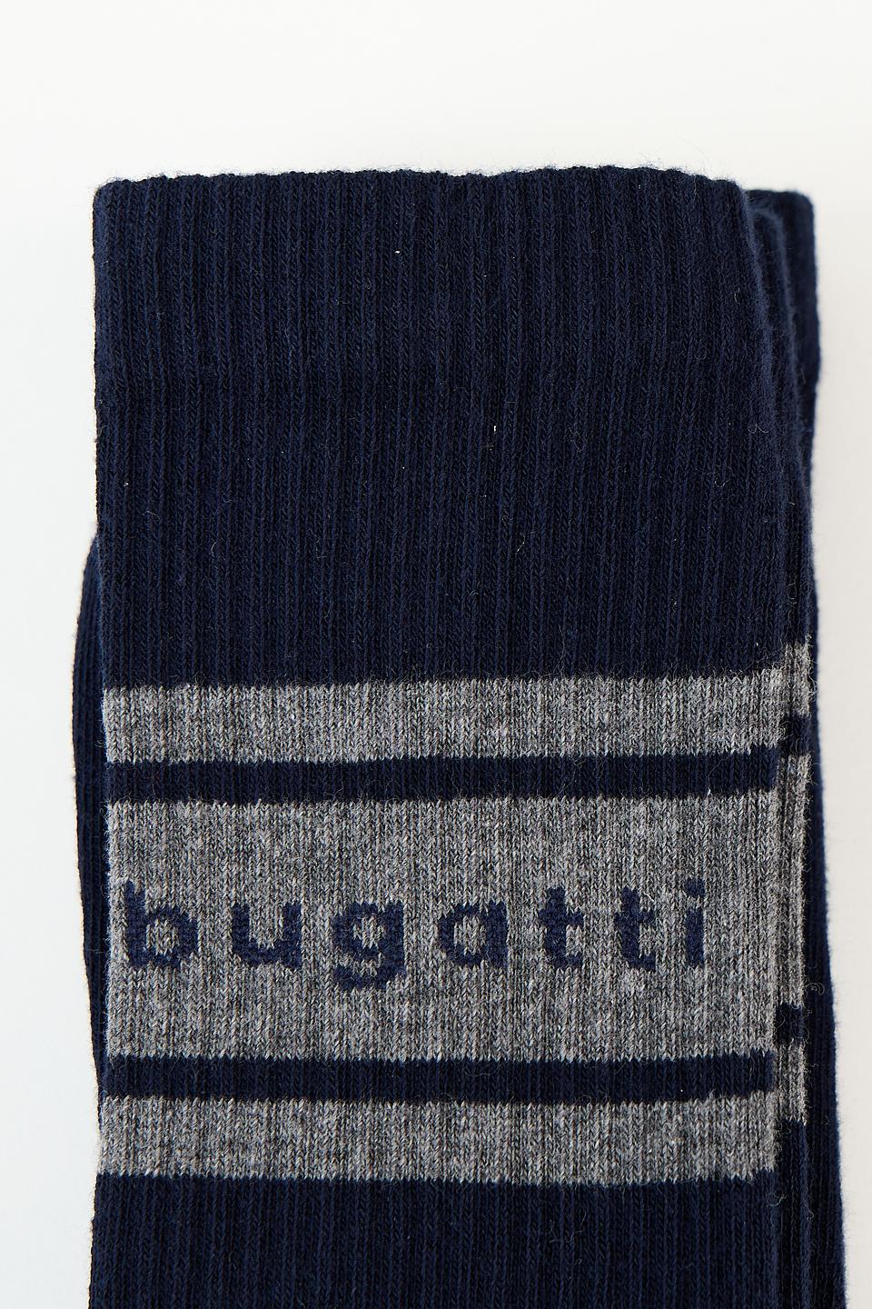 Носки Bugatti полосатые темно-синие