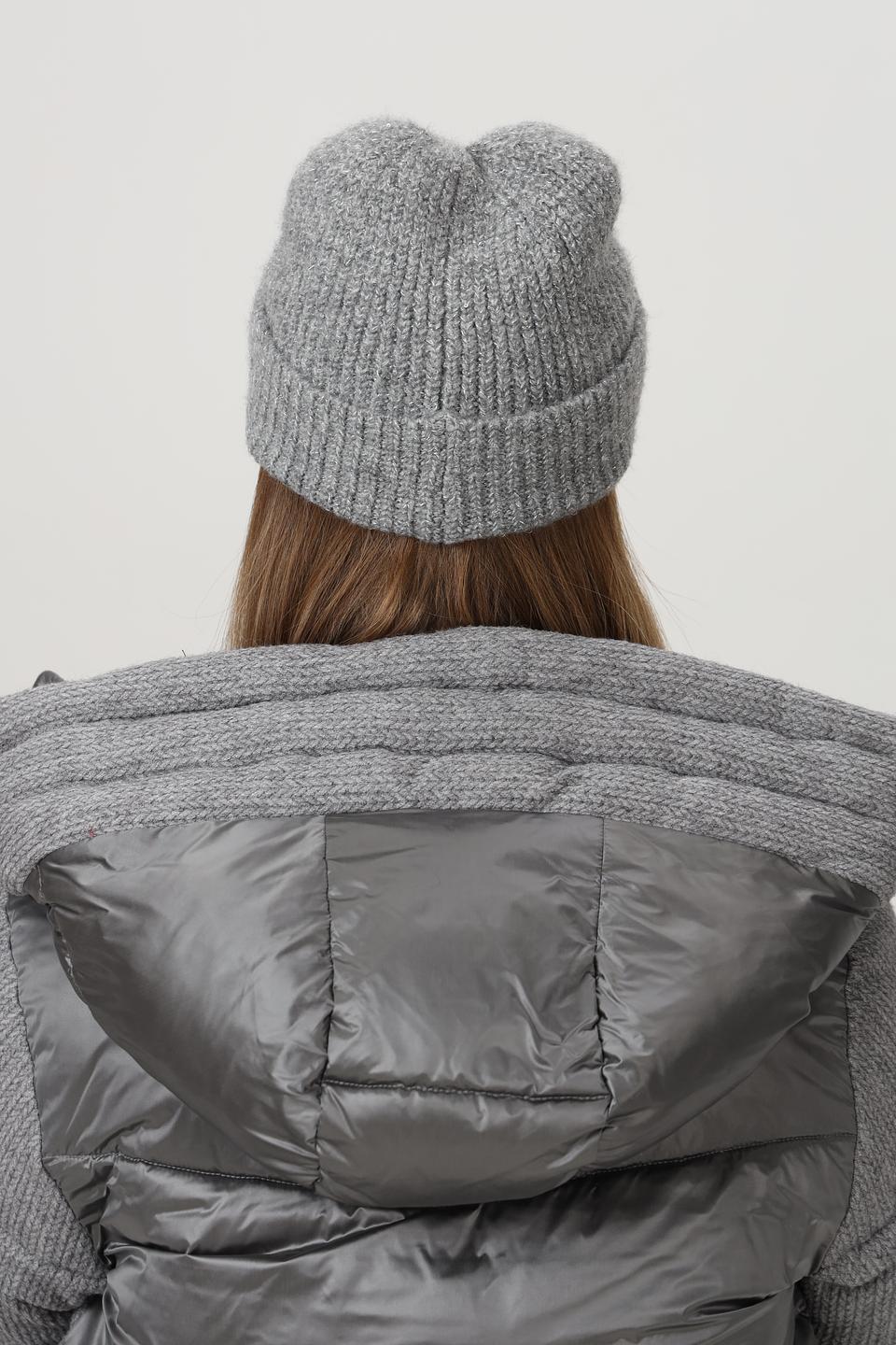 Шапка Loevenich с козырьком серая