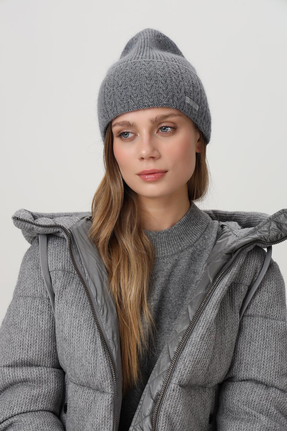 Шапка Marhatter вязаная серая