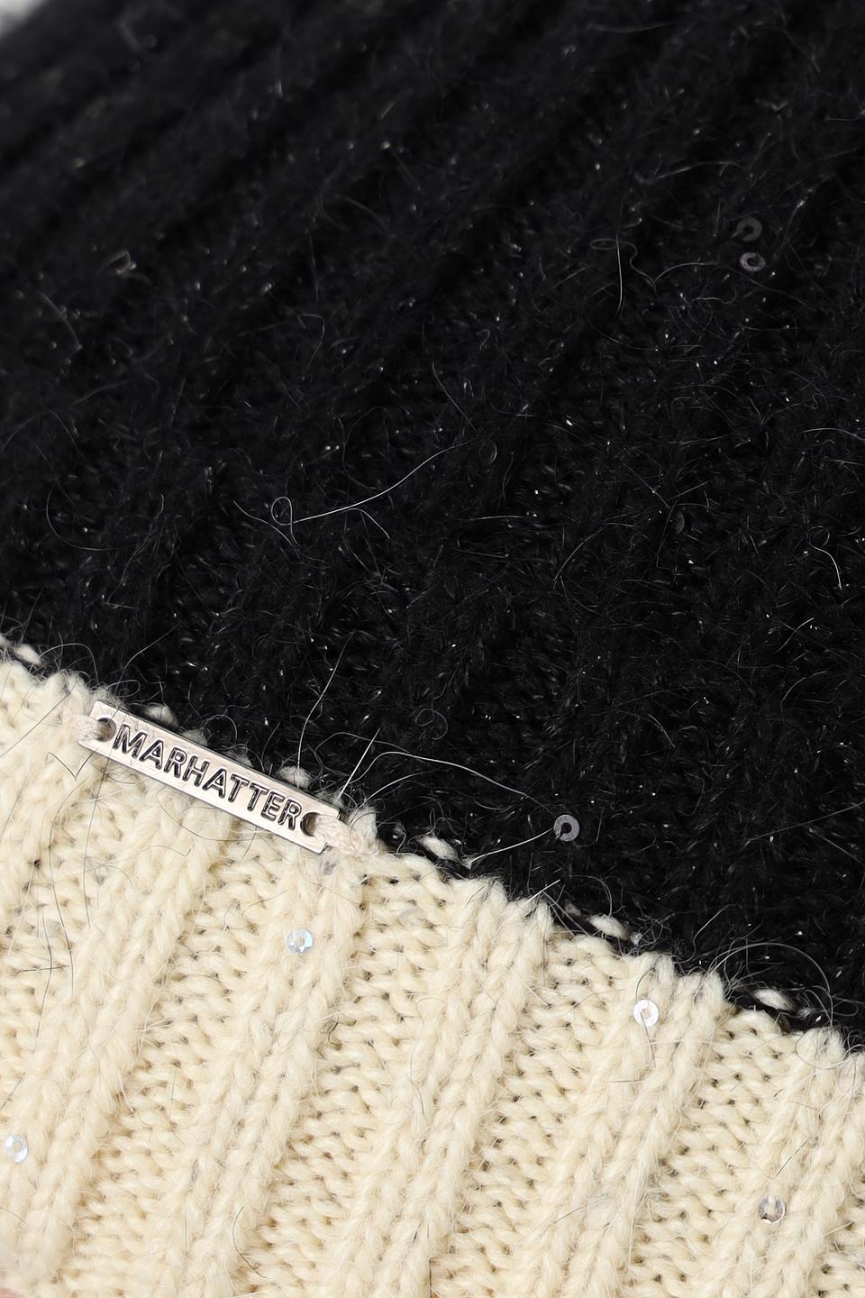 Шапка Marhatter вязаная двухцветная