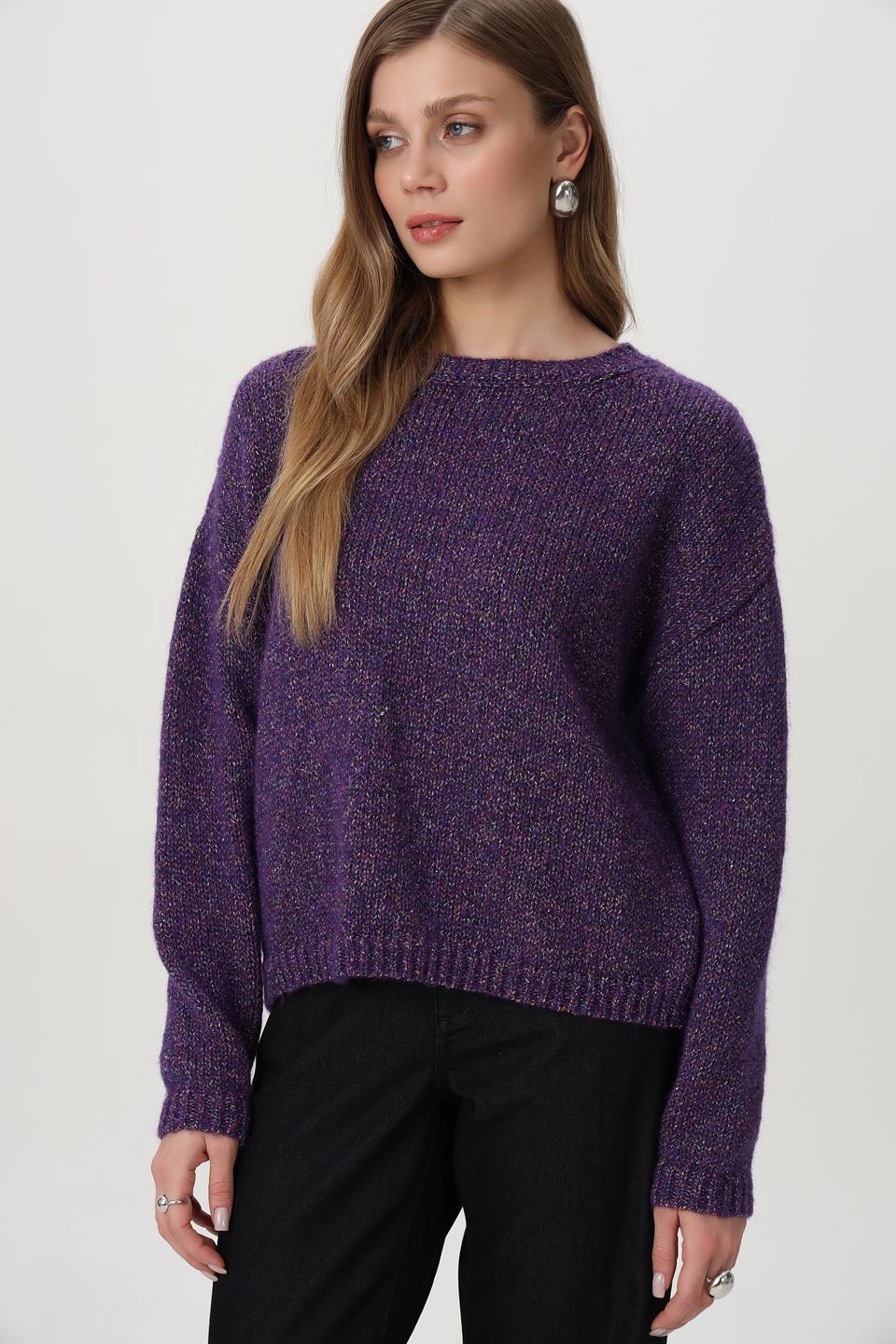 Пуловер Rich and Royal фиолетовый