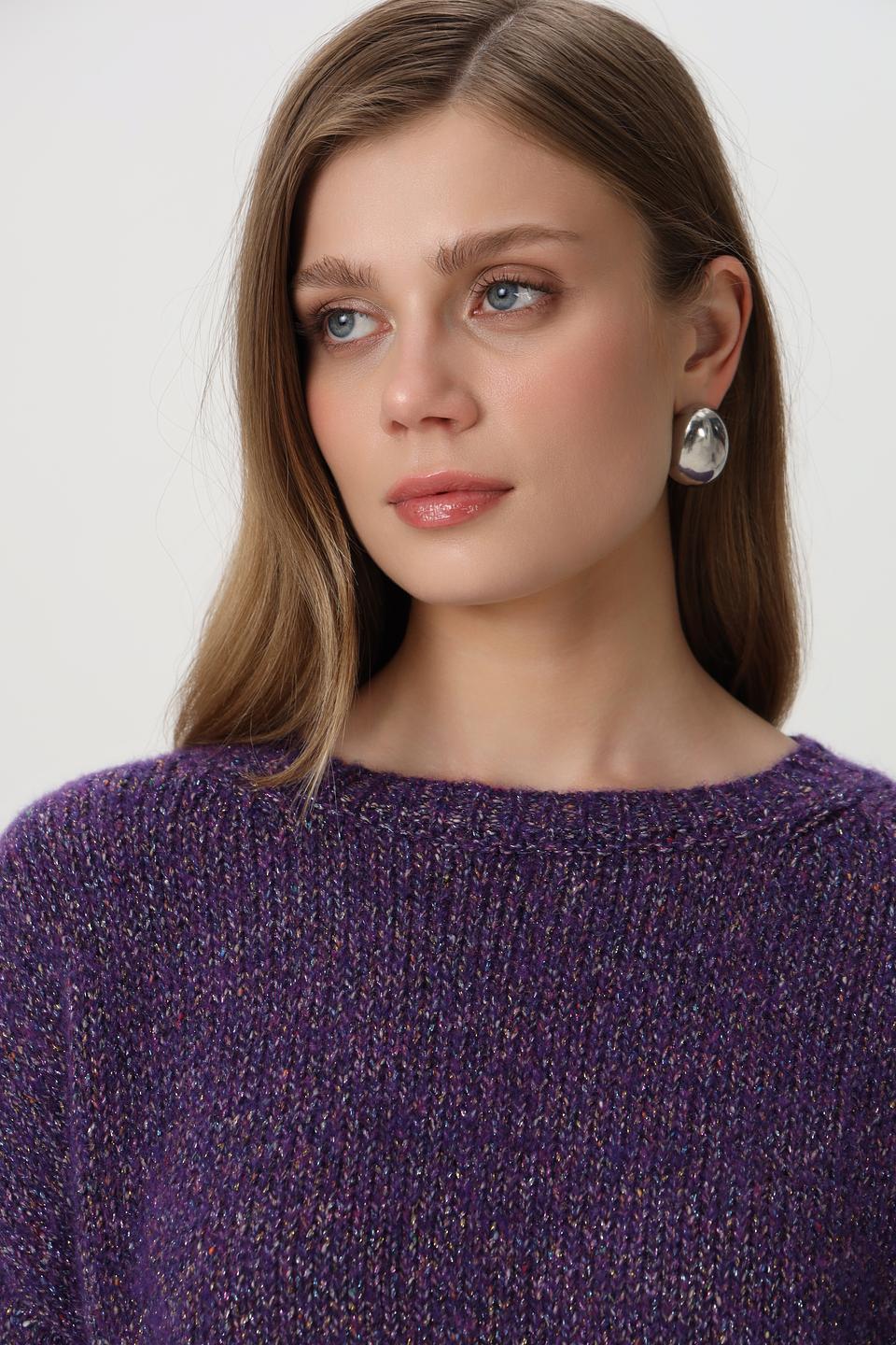 Пуловер Rich and Royal фиолетовый