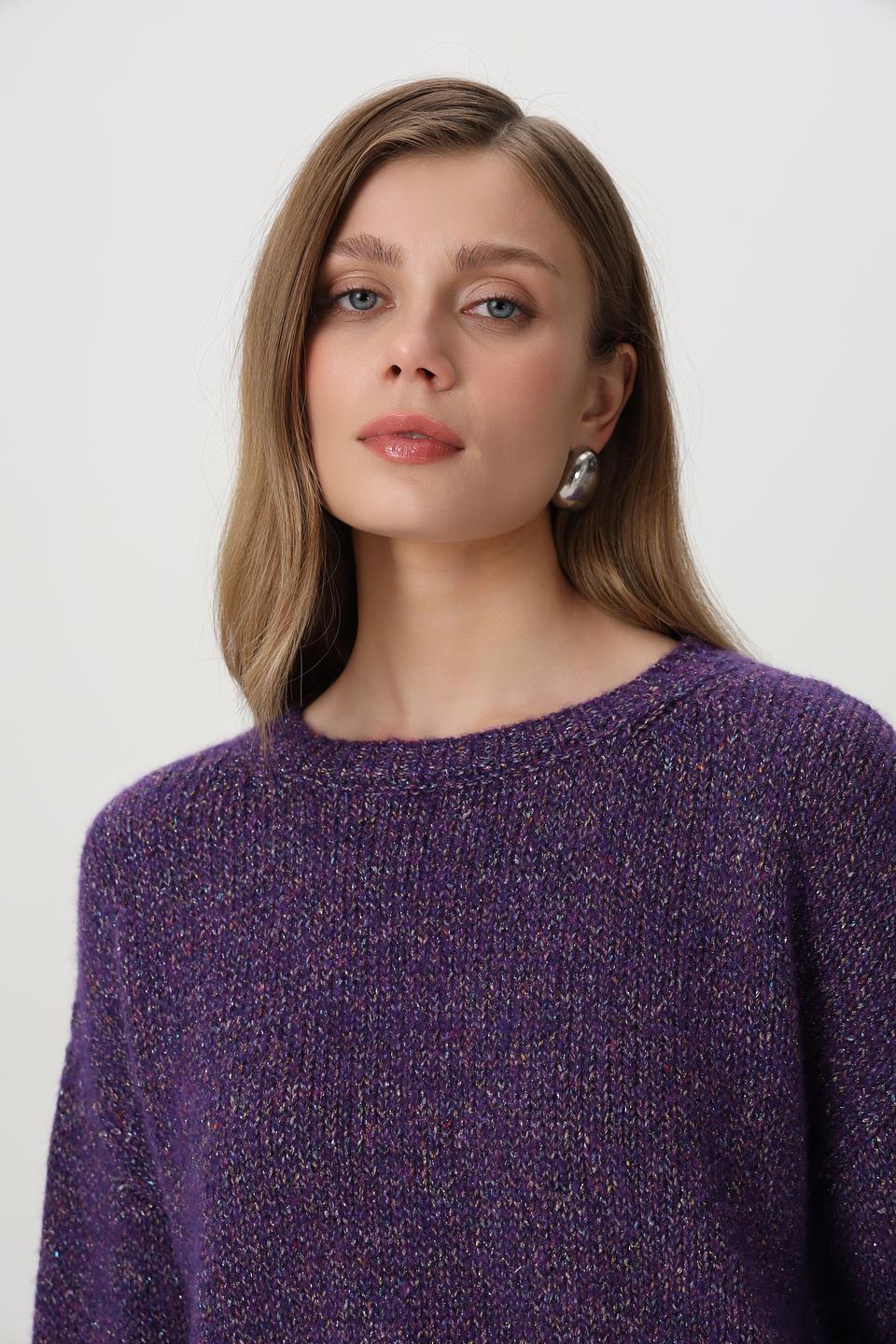 Пуловер Rich and Royal фиолетовый