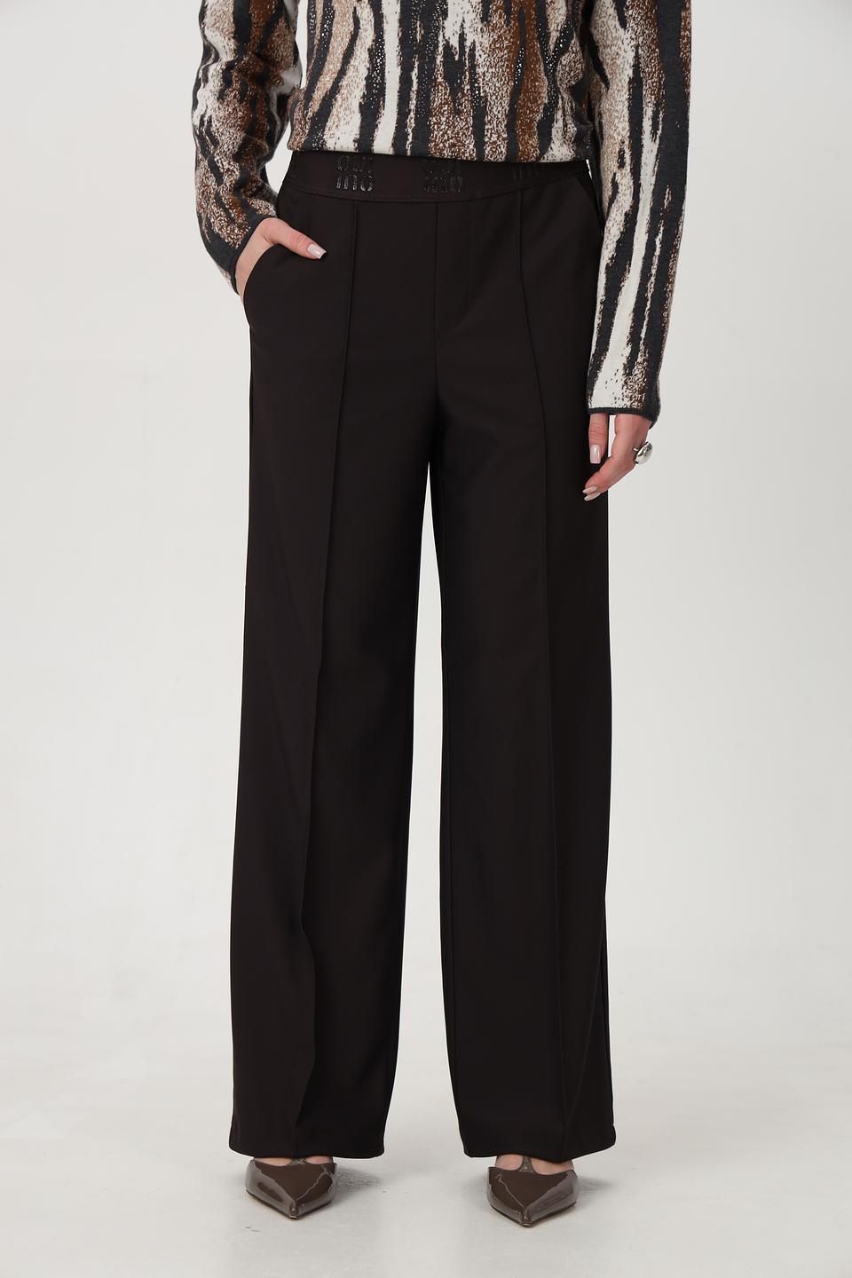 Брюки Oui клёш черные