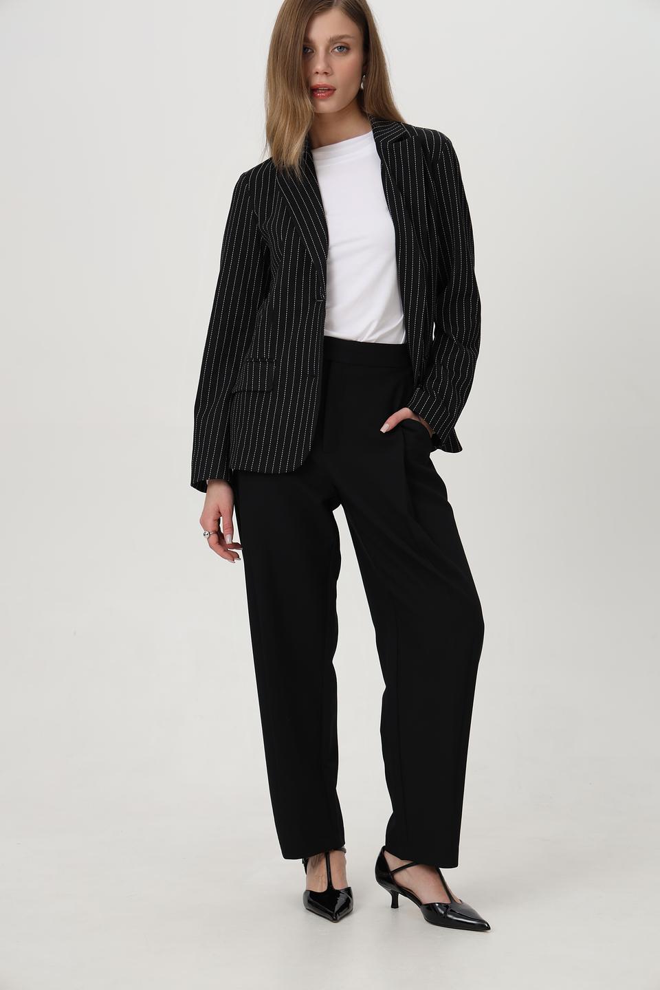 Брюки Oui классические черные